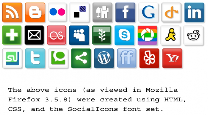 SocialIcons Font Download