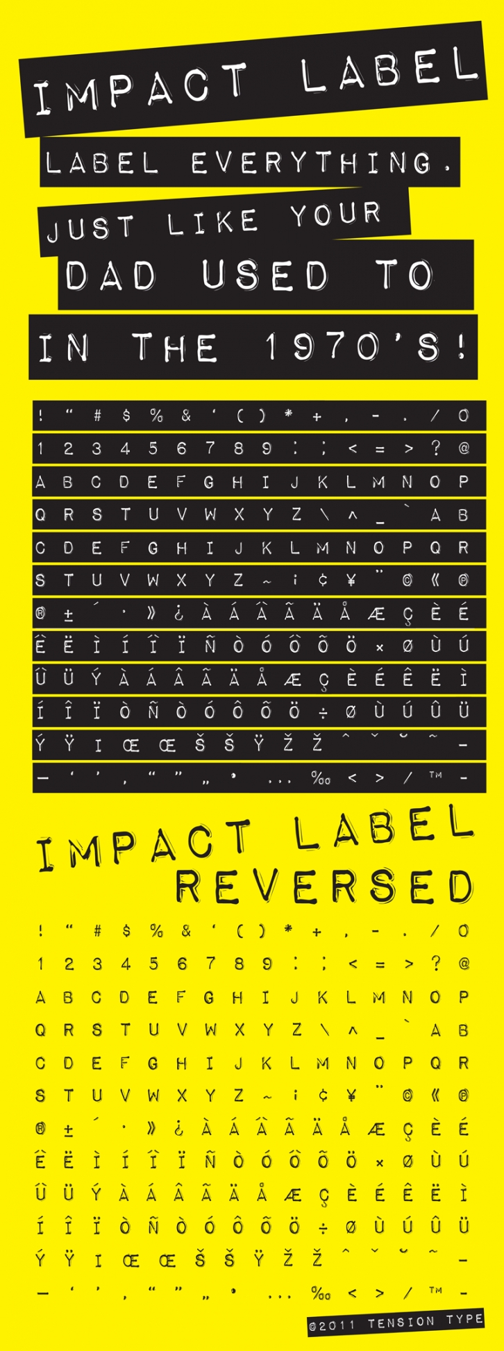 Impact Label Font Download