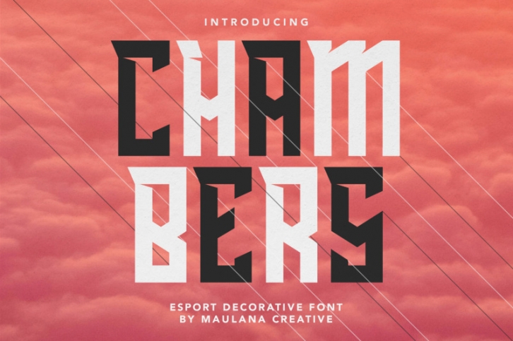 Chambers Esport Decorative Font Font Download