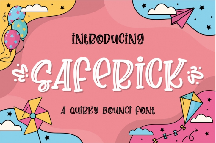 Sarefick - a Quirky Bouncy Font Download