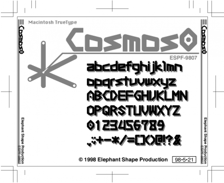 Cosmos0 Font Download