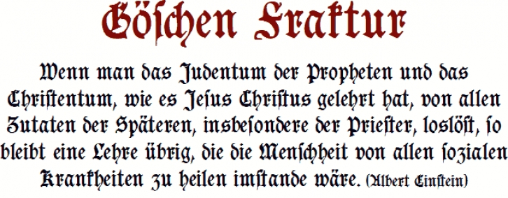 Goeschen Fraktur Font Download