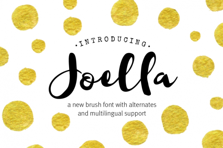Joella brush script font Font Download