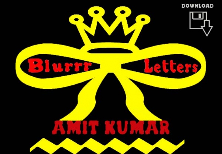 Blurrr letters Font Download