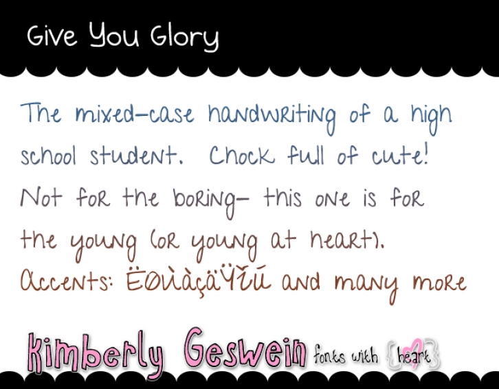 Give You Glory Font Download