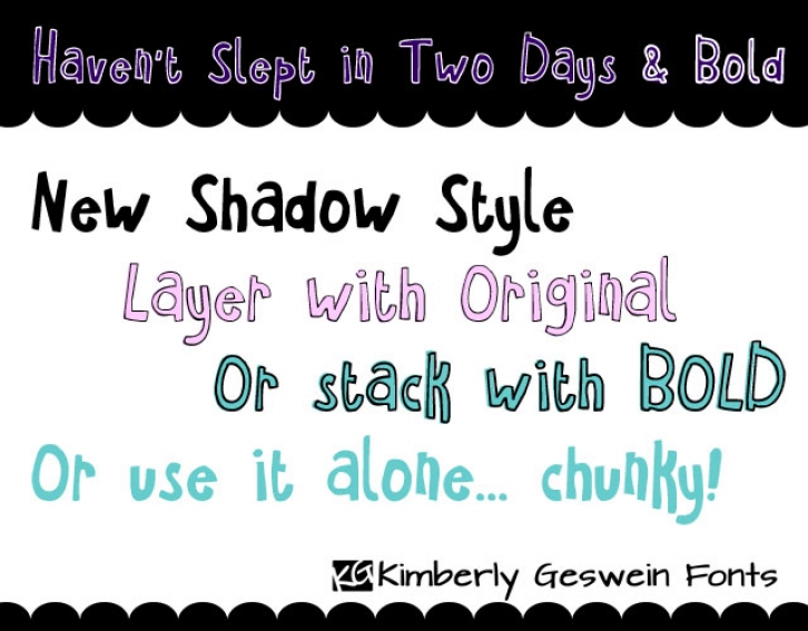 Haven't Slept in Two Days Font Download