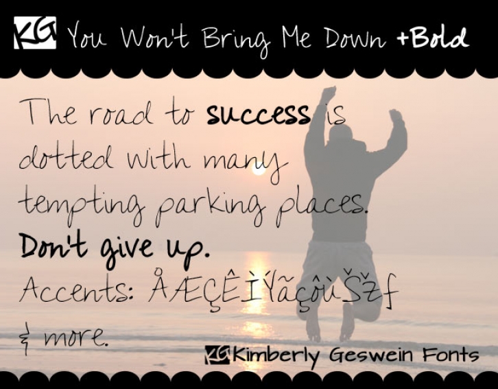 You Wont Bring Me Dow Font Download