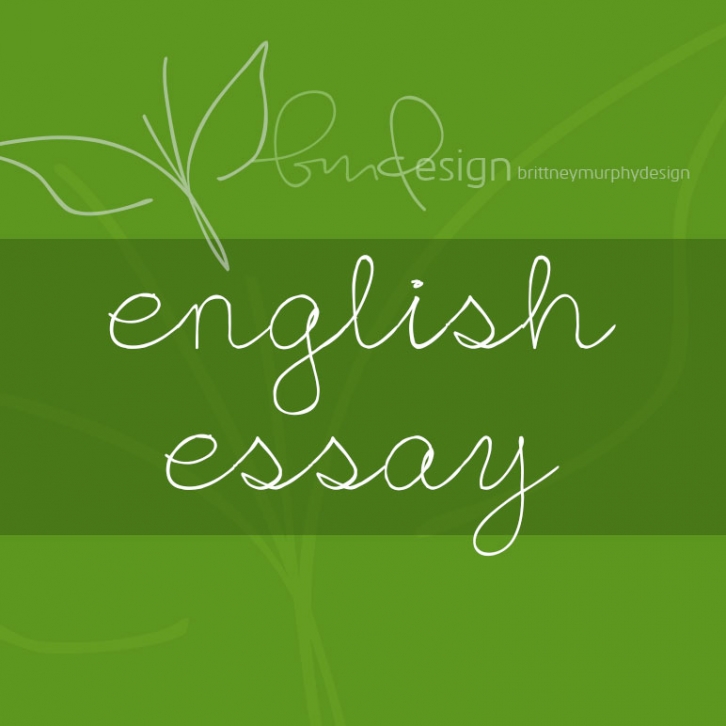 English Essay Font Download