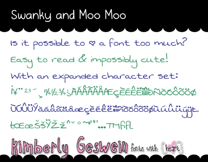 Swanky and Moo M Font Download