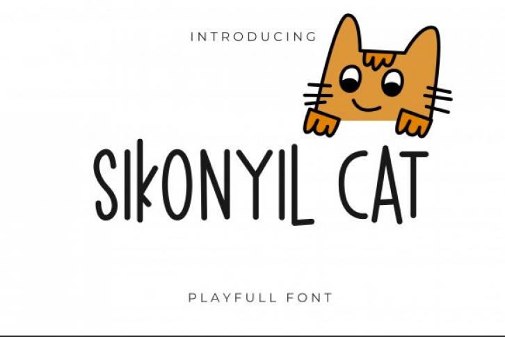 Sikonyil Cat Font Download