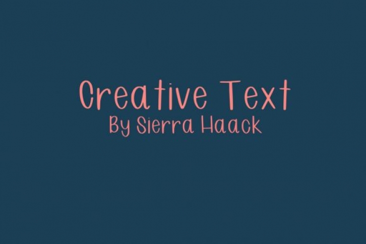 Creative Text Font Download
