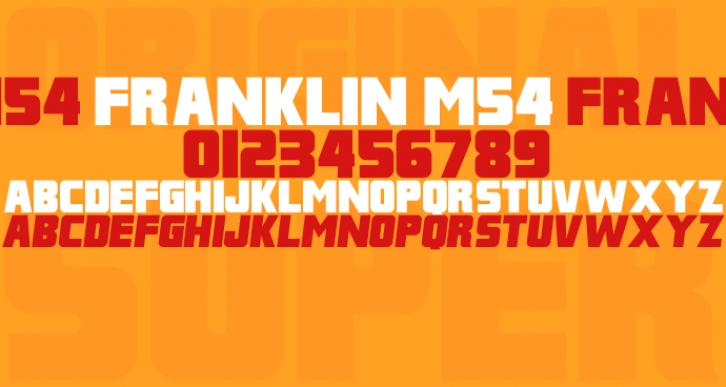 Franklin M54 Font Download