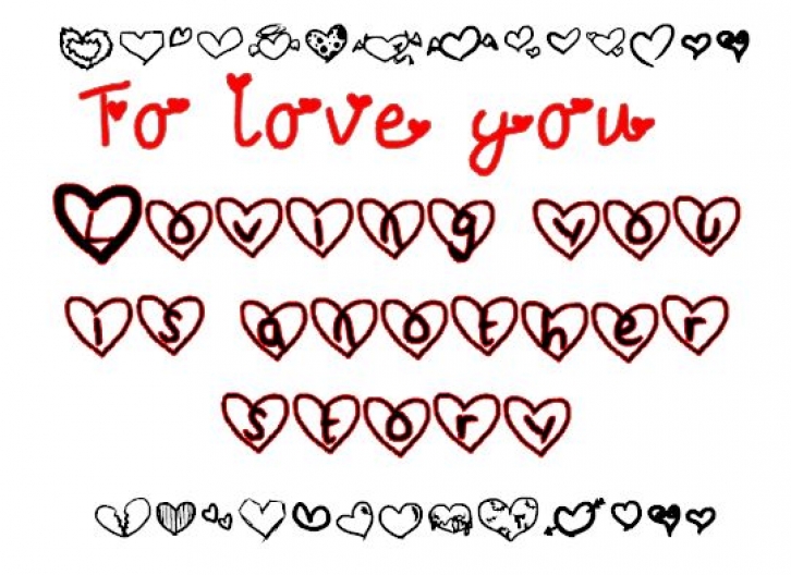 To love you. Font Download