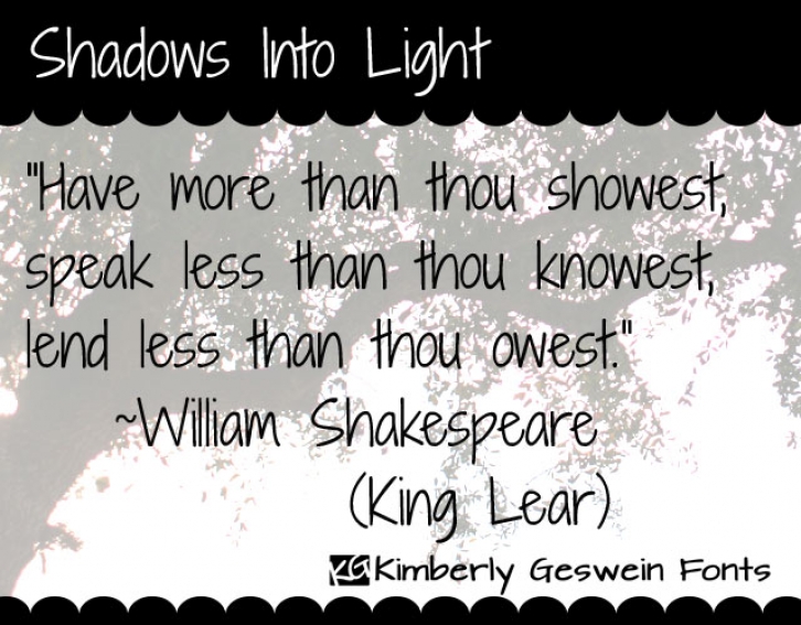 Shadows Into Ligh Font Download