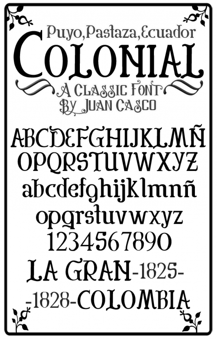 Colonial Font Download