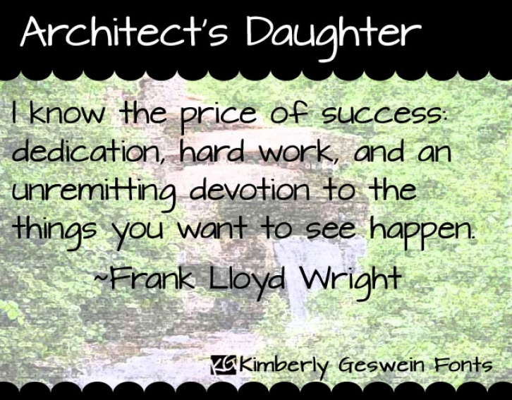 Architect's Daughter Font Download