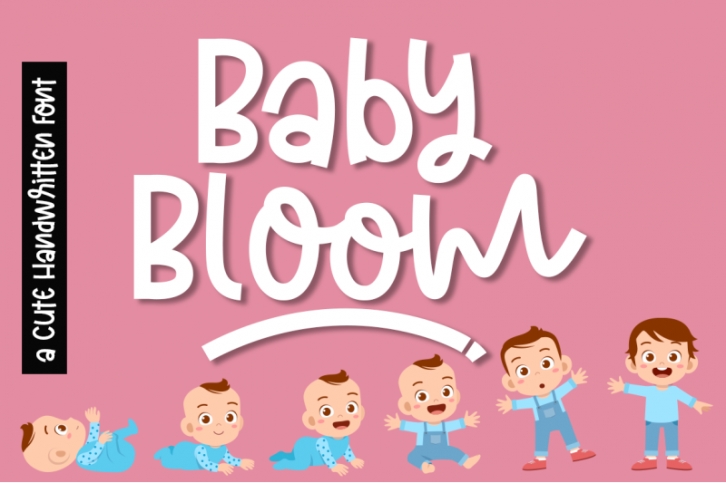 Baby Bloom a Cute Quirky Handwritten Font Font Download