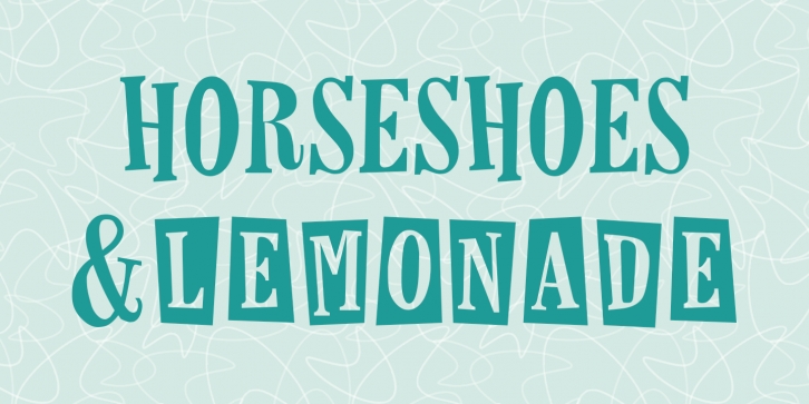 Horseshoes And Lemonade Font Download
