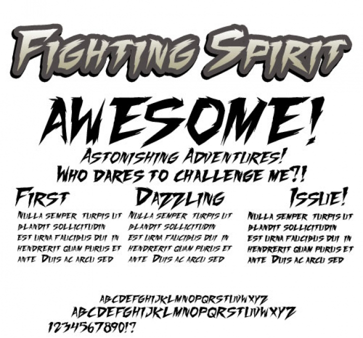 Fighting Spirit TBS Font Download