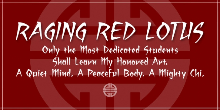 Raging Red Lotus BB Font Download