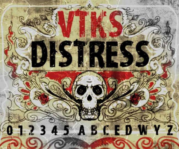 Vtks distress Font Download