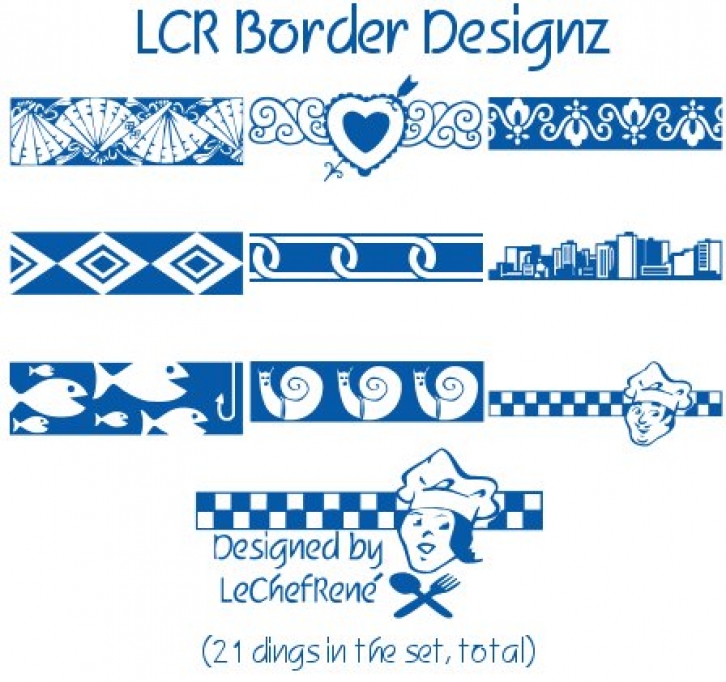 LCR Border Designz Font Download