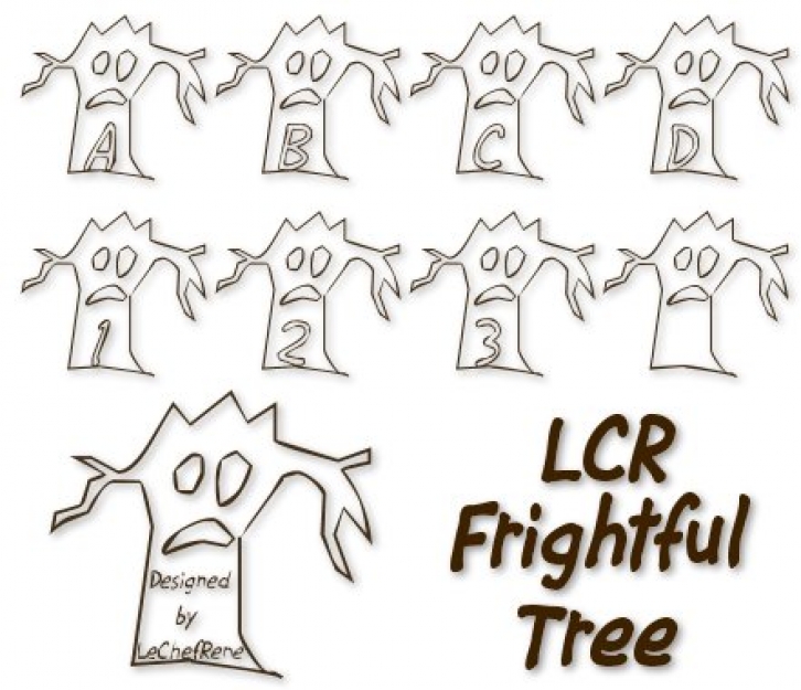 LCR Firghtful Tree Font Download