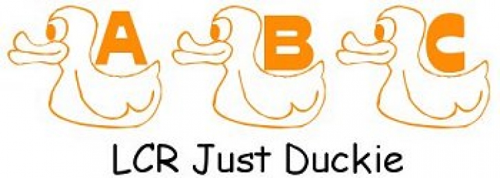LCR Just Duckie Font Download