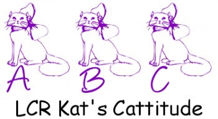 LCR Kat's Cattitude Font Download