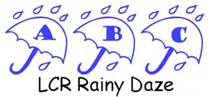 LCR Rainy Daze Font Download