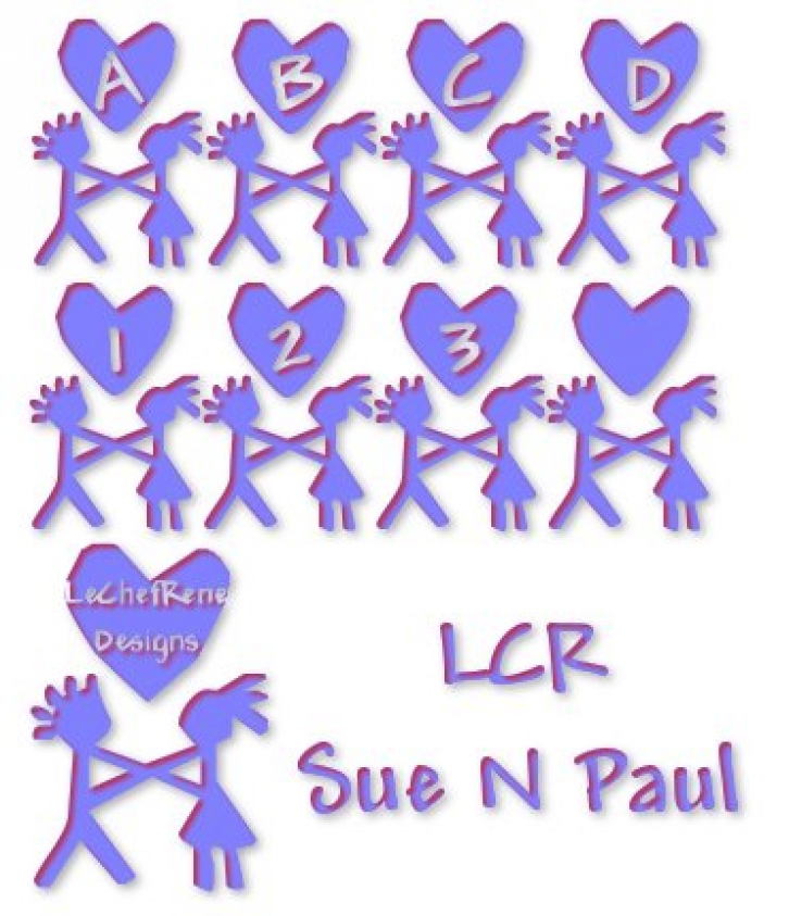 LCR Sue N Paul Font Download
