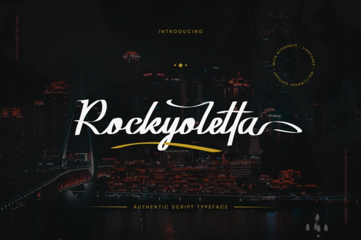 Rockyoletta Calligraphy Script Font Download