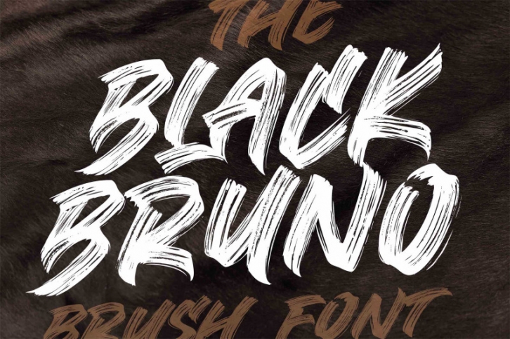 BLACK BRUNO // Brush Font Font Download