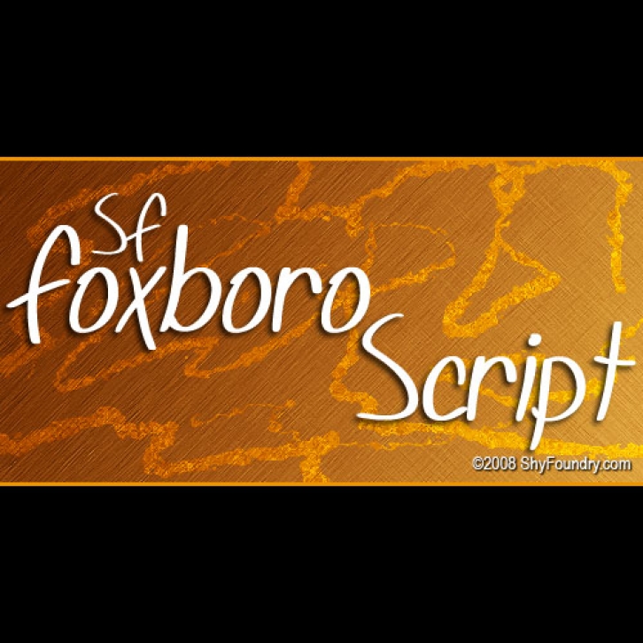 SF Foxboro Scrip Font Download