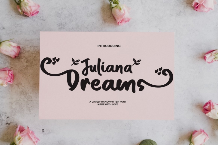 Juliana Dreams - Lovely Font Font Download