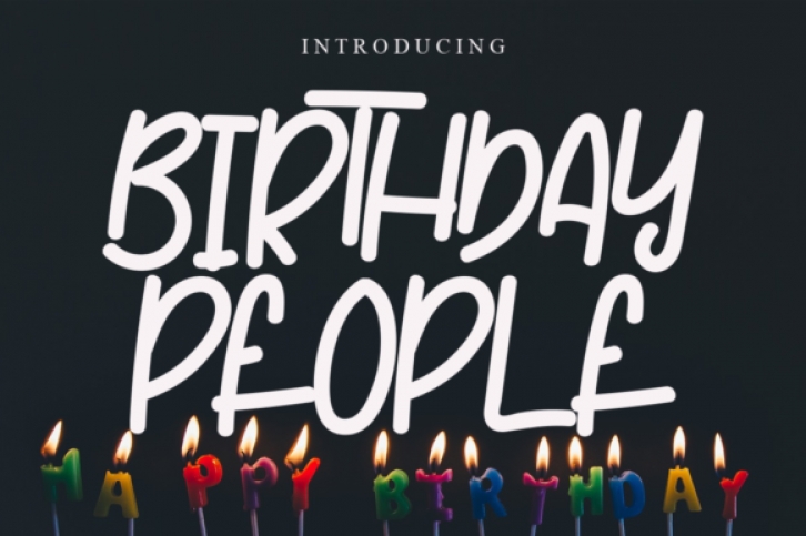 Birthday People Font Download