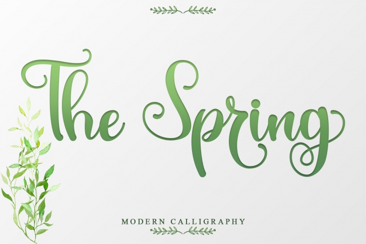 The Spring Font Download