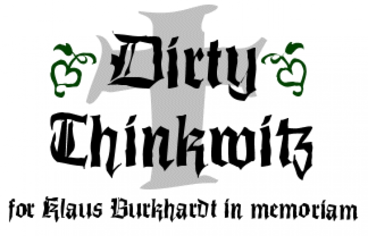 Dirty Thinkwitz Font Download