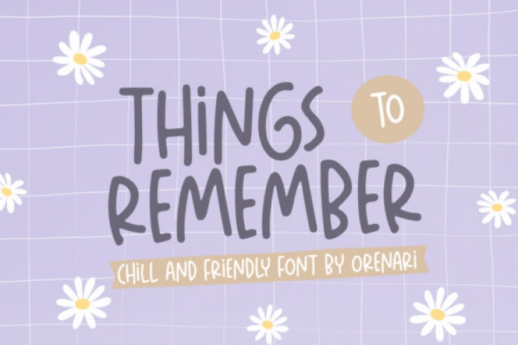 Things to Remember Font Download