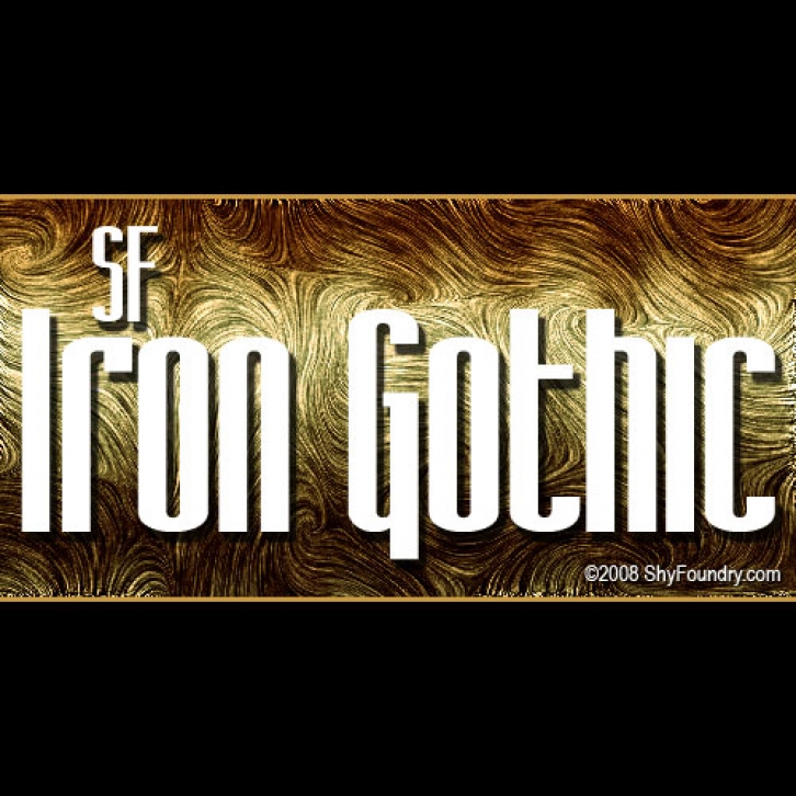 SF Iron Gothic Font Download