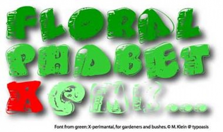 FatFloralphabet Xperimental Font Download