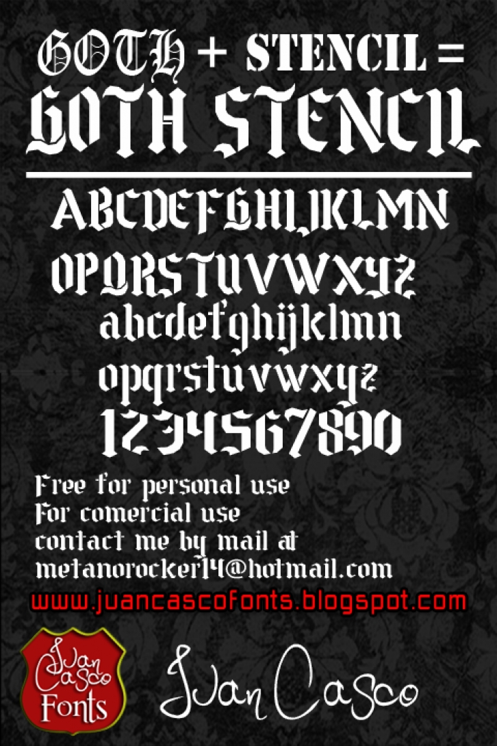 Goth Stencil Font Download