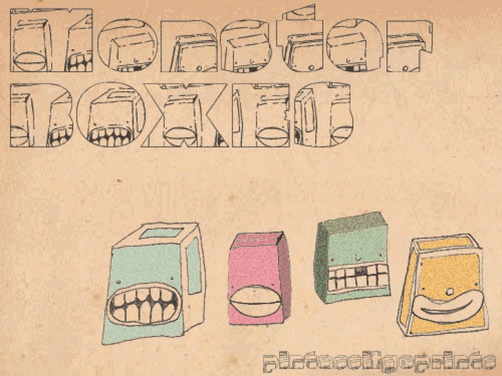 Monster boxes Font Download