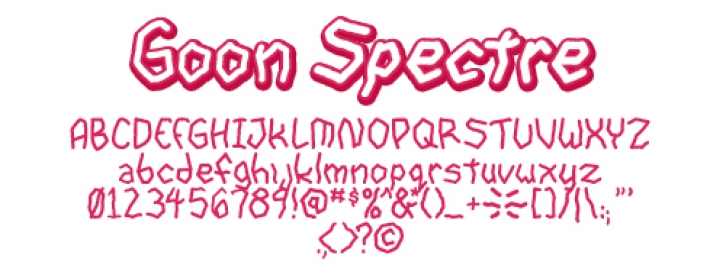Goon spectre TBS Font Download