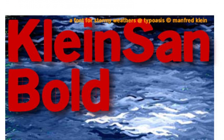 KleinsanBold Font Download