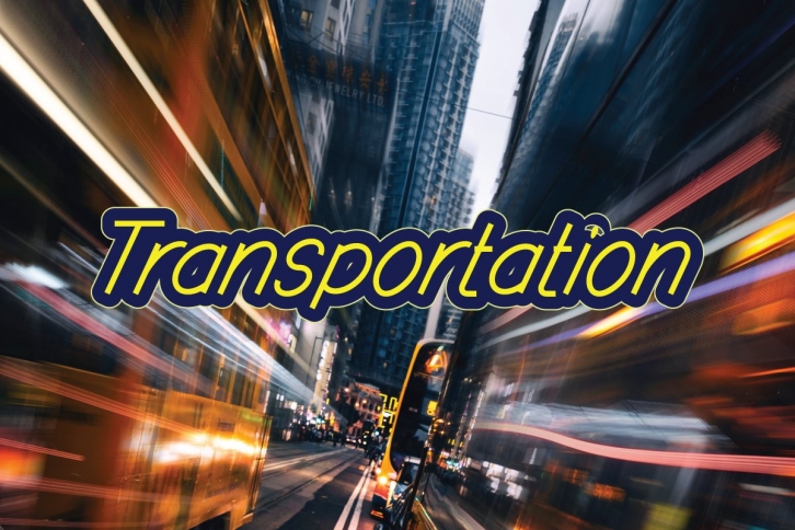 transportation Font Download