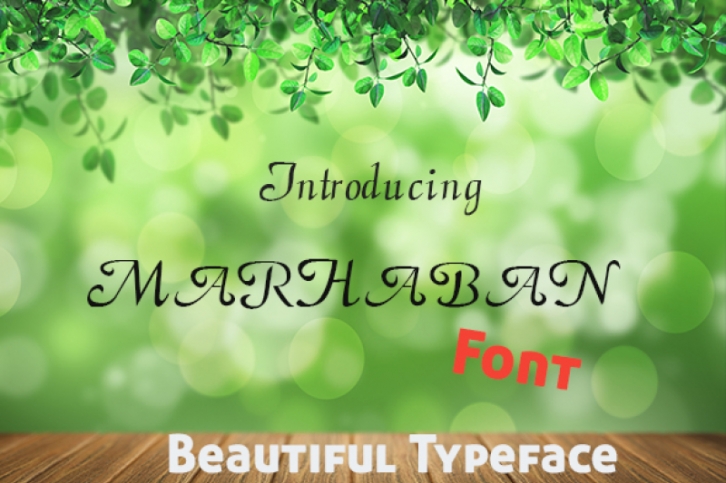 Marhaban Typeface Font Download
