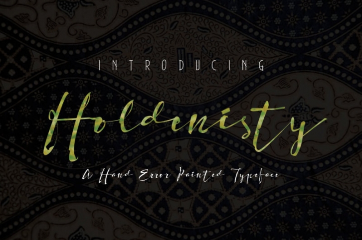 Holdenisty Typeface Font Download