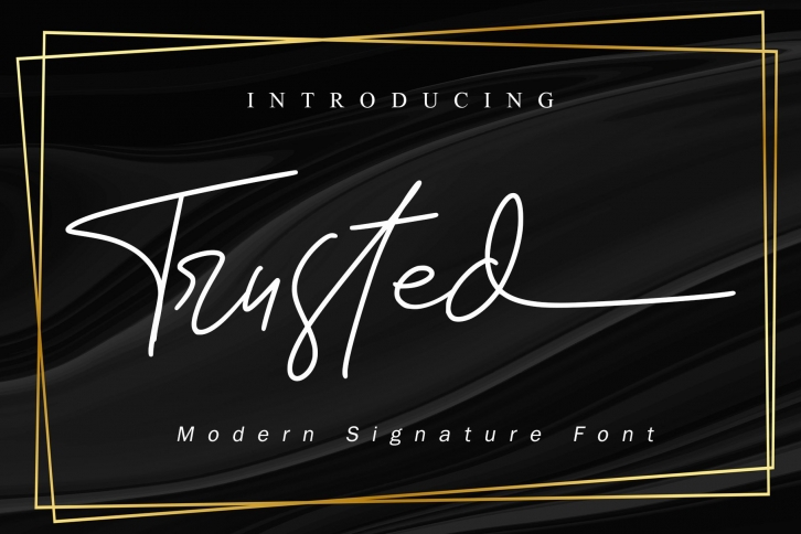 Trusted - Signature Font Font Download