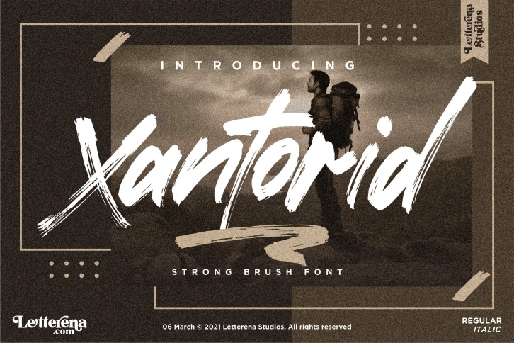 Xantorid - Premium Brush Font Font Download